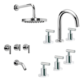 Combo Griferia Adra Plus 90166 Lavat. Bidet Ducha