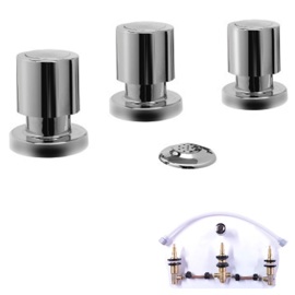 Griferia Viva Plus Bidet Cromo Volante Metalico Bañ...