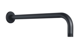 Brazo De Ducha P/Lluvia 35Cm Color Negro