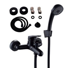 Griferia Ducha De Baño Monocomando  Con Soporte