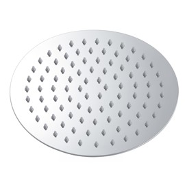 Flor De Ducha Redonda  20Cm Acero Inox Color Cromado