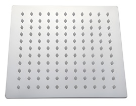 Flor De Ducha Cuadrada  Acero Inox Color Cromado