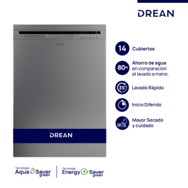 Lavavajillas 14 Cubiertos Inoxidable  Lvdr1406ci0