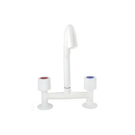 Mezcladora Plástica Para Mesada Pico Curvo Alto Móvi...