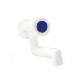 Grifo Plástico Para Pared Pico Recto Fijo