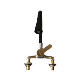 Canilla Mezcladora Monocomando Mesada Flexible Negro...