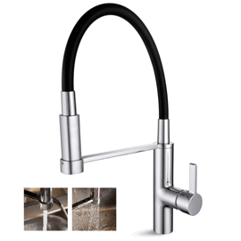 Grifo De Cocina Monocomando Kitchen Pro 10317 Cromad...