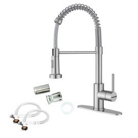 Grifería Cocina 2 En 1 Monocomando Flexible Cromo