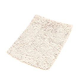 Alfombra De Baño Moderna Y Suave Blanco 40X60 Cm