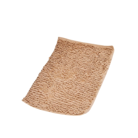 Alfombra De Baño Moderna Y Suave Beige 40X60 Cm