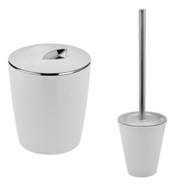 Set De Baño Tacho + Escobilla Bold Kte009bcf Color ...