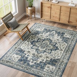 Alfombra De Entrada Area Rug , Vintage, Lavable, 90 ...