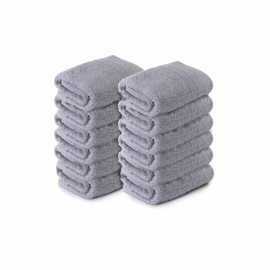 Pack X 12 Toalla Iris 600 Grs Gris Claro