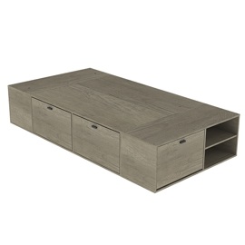 Box Benethon 1 1/2Pl 100 X 200  Mel Nebraska Gris   ...