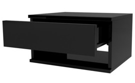 Mesa De Luz Flotante Mesita Colgante Con Cajon Acaba...