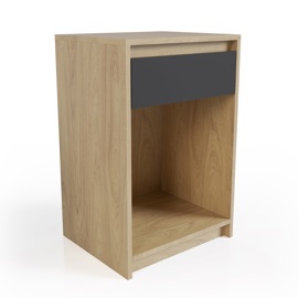 Mesa De Luz De Pie Moderna 1 Cajon Oslo Ml04 Pack X2