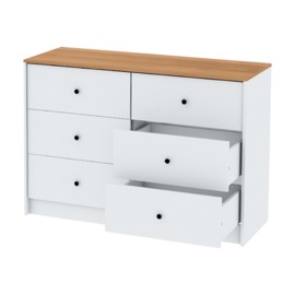 Cómoda Cajonera Dormitorio 6 Cajones Cm122blp