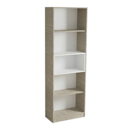 Biblioteca Full  Nebraska Gris / Blanco             ...