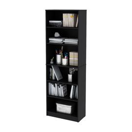 Biblioteca Billy Negra Alto 1.80M Melamina