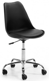 Silla Tulip Giratoria Negra