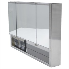 Botiquin Para Baño  Acero Inox 3 Cuerpos 60X40x8 Hd3...