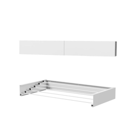Tender Extensible Acero Para Pared Blanco 100Cm 5 Va...