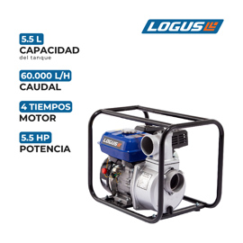 Motobomba Agua Naftera 3 Pulgadas 5.5Hp Succión 8M