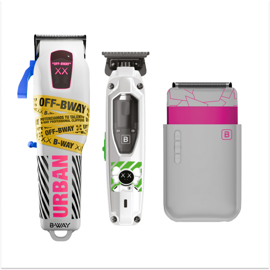Maquina Corta Pelo Bway Urban + Patillera Tpro + Afe...