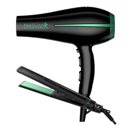 Pack De Secador Bora Matcha + Planchita Elegance Matcha 