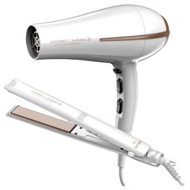 Set Planchita + Secador  Coconut & Almond 230°C/2200...