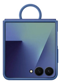 Funda Galaxy Z Flip7 Ring Silicone Blue