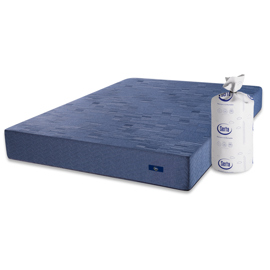 Colchón Compactado De Resortes  Box Hybrid Super Kin...