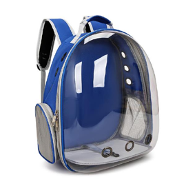 Mochila Capsula Transportadora Para Gatos Perros  Az...