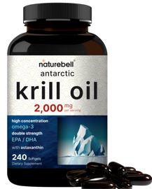 Suplemento De Aceite De Krill Antártico 2000 Mg 240...