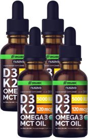 Gotas De Vitamina D3 K2 Con Aceite Mct Omega 3 5000 ...