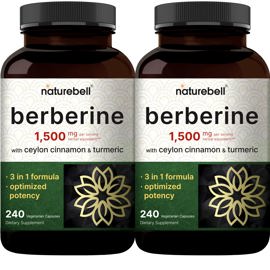 Suplemento  Berberine 1500 Mg 480 Cápsulas Vegetaria...