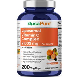 Suplemento De Vitamina C Liposomal  2032 Mg 200 Cáps...