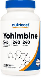 Suplemento Yohimbina Hcl 5 Mg 240 Cápsulas Extra St