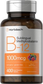 Suplemento De Vitamina B12 Horbaach 1000 Mcg 400 Com...