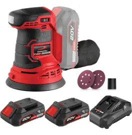 Lijadora Orbital 20V / 2 Baterias 2.0Ah / Cargador
