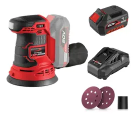 Lijadora Orbital 20V / Bateria 4.0Ah / Cargador
