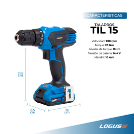 Taladro Atornillador Inalambrico Til15VBe 14.4V
