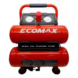 Compresor De Aire Ecomax Sin Aceite Portatil 8 Lts 3...