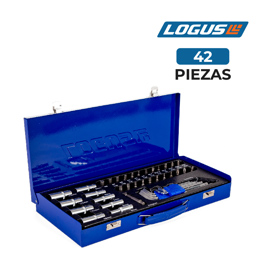 Set Juego De Tubos Y Puntas 42 Piezas CrV Premium