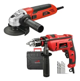 Combo Amoladora Angular 710W + Taladro De Impacto 50...