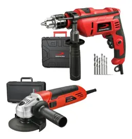 Combo Amoladora 115Mm + Taladro Percutor 13Mm 500W
