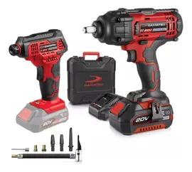 Combo Llave De Impacto Inalambrica 400Nm + Compresor...