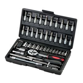 Juego De Tubo Llaves  Kh7 Puntas 46 Piezas Herramien...
