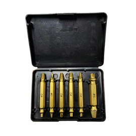 Set De Extractor De Tornillos 6 En 1 Alta Calidad