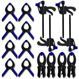 Kit Juego De 16 Prensas Carpinteria Alta Calidad